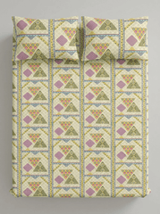 Olive Prism Premium Jaipuri Bedsheet - Furnish Factory