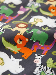 Jungle Safari Kids Bedsheet (90 x 100 inches) - Furnish Factory