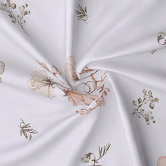 Autumn Whisper Bloom – Cotton Bedsheet (90×100 inch) King Size