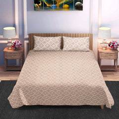 Regal Diamond Cotton Bedsheet (108×108 inch) Super King - Furnish Factory