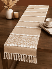 Boho Cotton Jute Table Runner