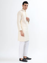 Ivory Zigzag Sequin Men’s Kurta