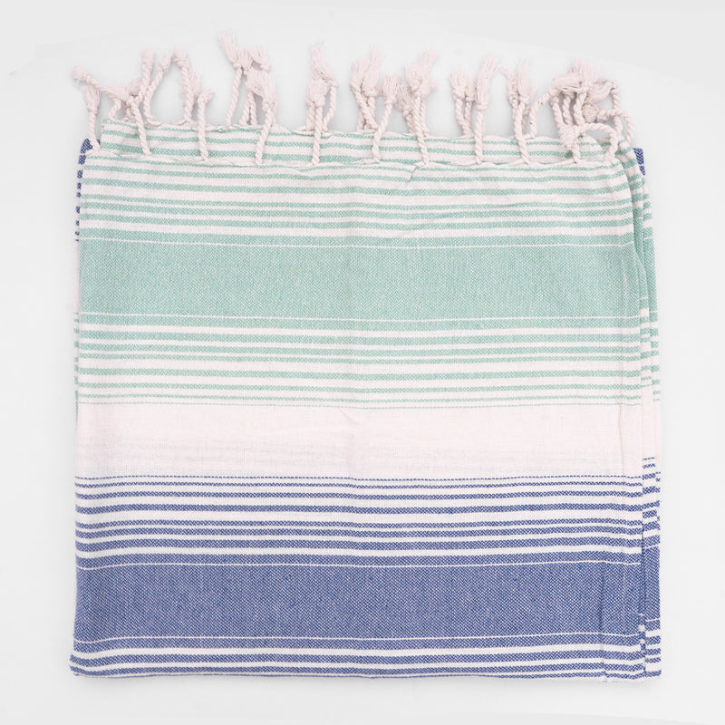 Nautical Striped Turkish Towel | 100% Cotton | Soft & Quick-Drying
