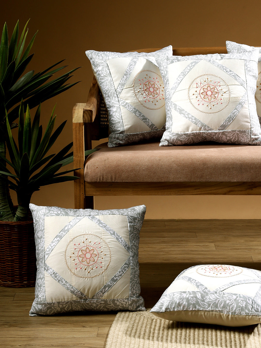 Grey Rectangle Cushion Covers   – 14 x 14 inches