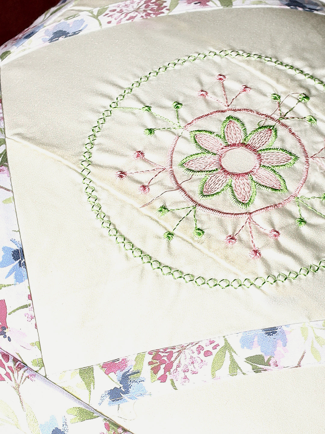 Floral Diamond Cushion Covers  – 14 x 14 inches