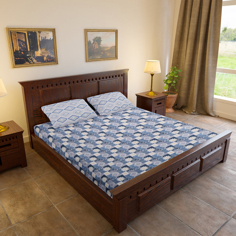 Neel Kamal Chaukadi Bedsheet