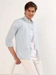Sky Blue Stripe Classic Shirt