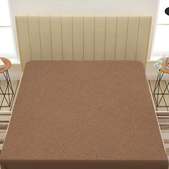 Dark Brown Waterproof Mattress Protector – Ultimate Protection & Comfort