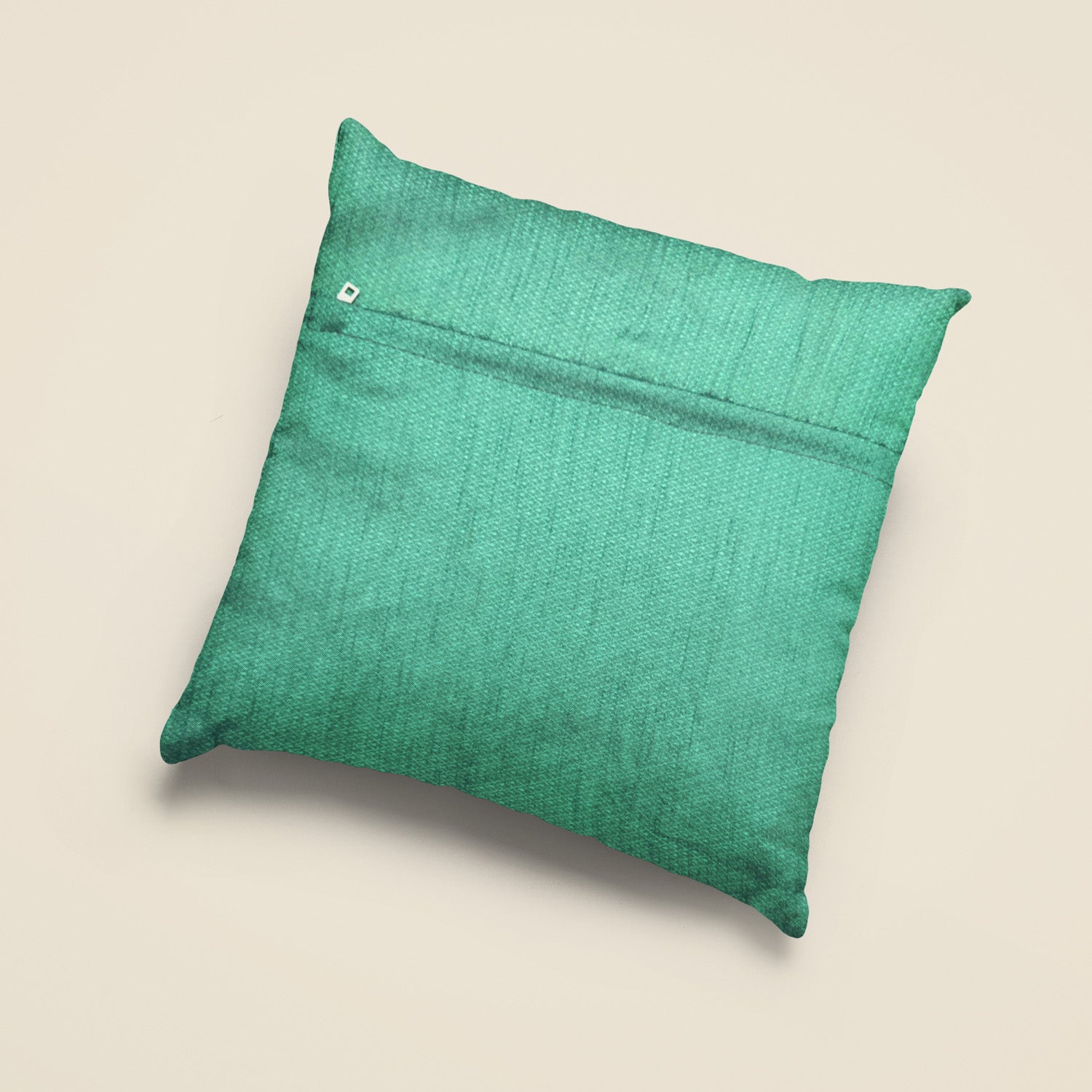 Peacock Art Cushion–  14 x 14 inches