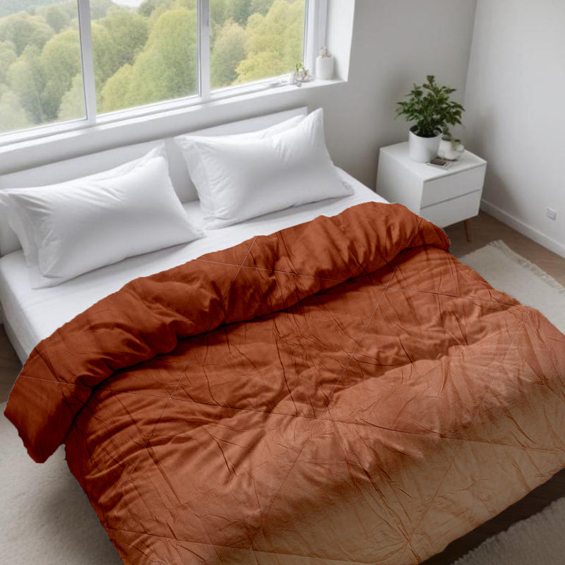 Ombre Comforter – Metallic Brown to Copper Blonde Ombre | Luxurious & Cozy