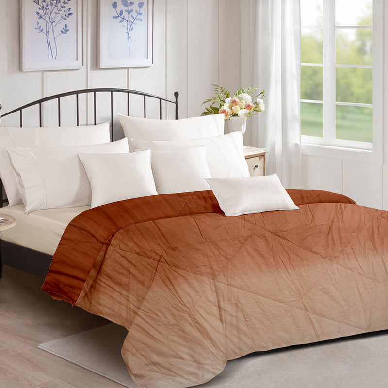 Ombre Comforter – Metallic Brown to Copper Blonde Ombre | Luxurious & Cozy