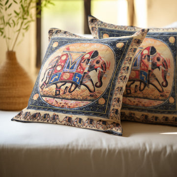 Royal Elephant Cushion–  14 x 14 inches
