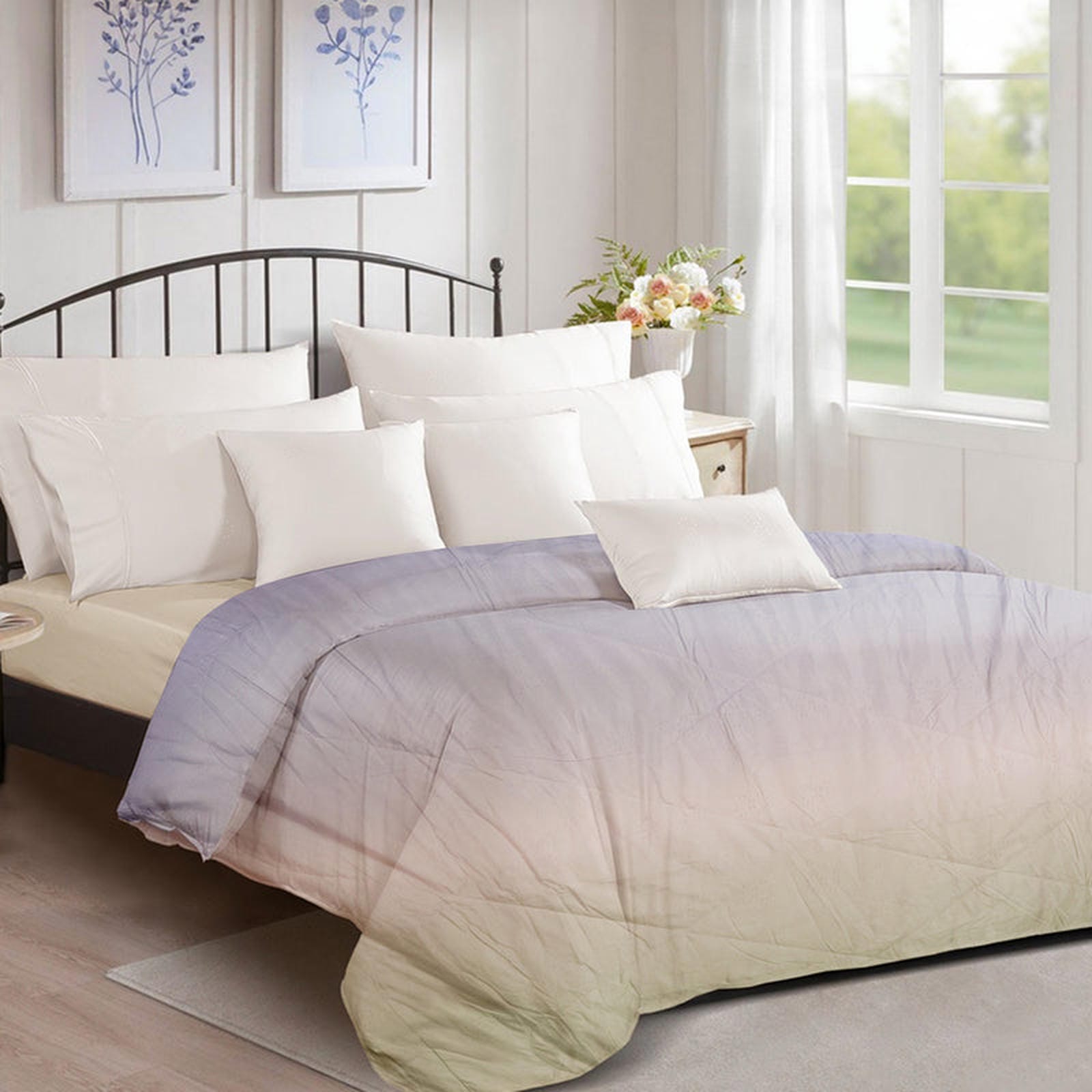 Ombre Comforter – Lilac Ombre | Lightweight & Cozy - Furnish Factory