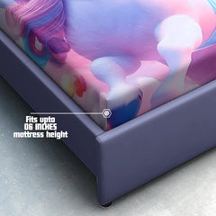 Candy Dream 7D Cotton Fitted Bedsheet (90x100 inch) King Size