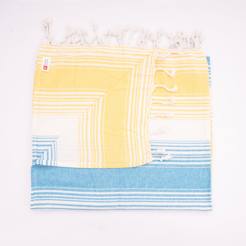 Trimita Striped Turkish Towel | 100% Cotton | Lightweight & Quick-Drying