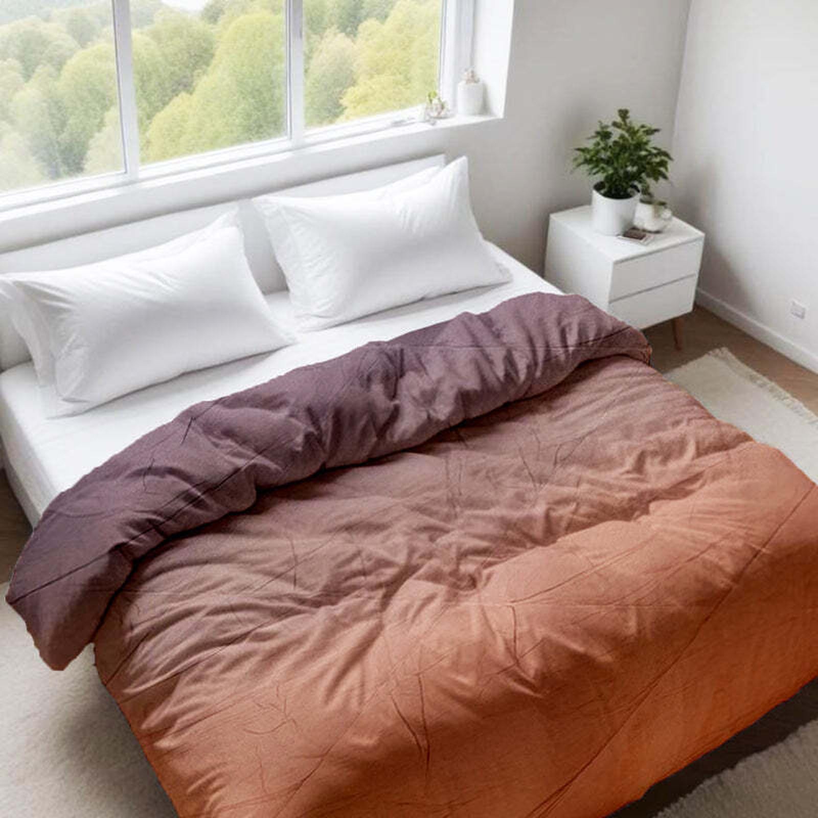 Ombre Comforter – Dark to Light Grey Gradient | Soft & Stylish - Furnish Factory