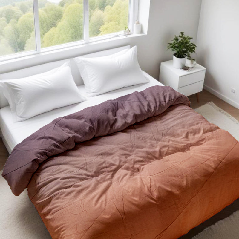 Ombre Comforter – Dark to Light Grey Gradient | Soft & Stylish
