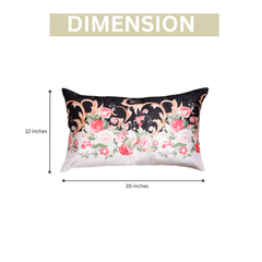 Moonlight Garden Silk Lumbar Cushion Covers – 20x12 inch
