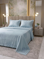Celestial Blue Arctic Grace Bedsheet
