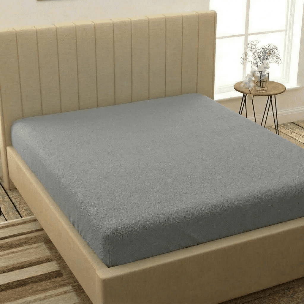 Light french grey Waterproof Mattress Protector – Ultimate Protection & Comfort - Furnish Factory