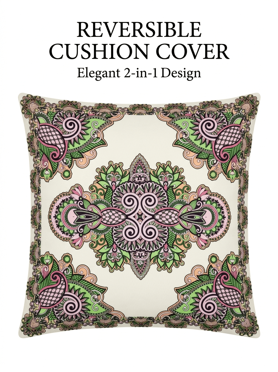 Elegant Satin Reversible Cushion Cover - Furnish Factory