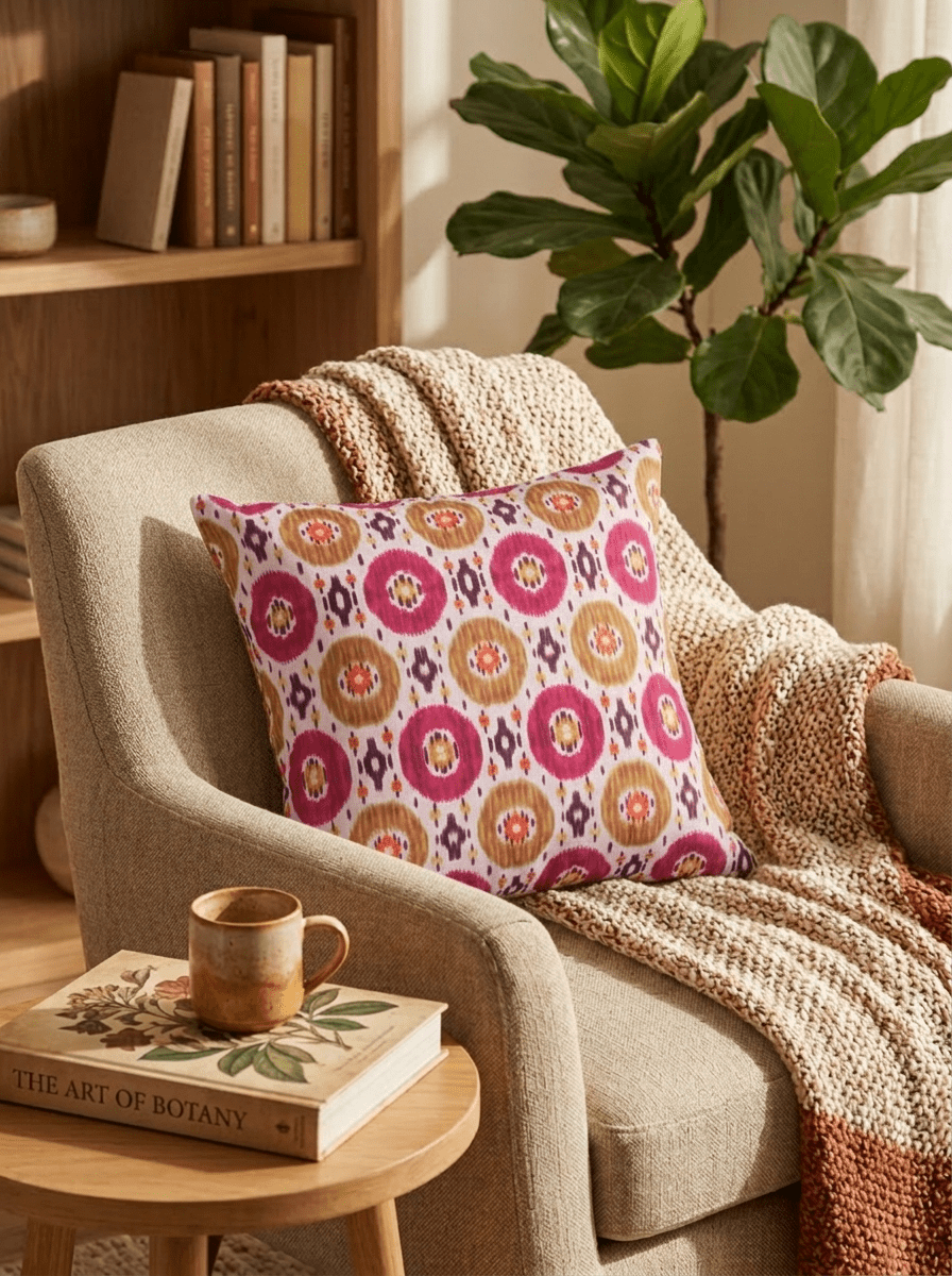 Ethnic Canvas Mandala Cushion Cover (16*16 inch) - Furnish Factory