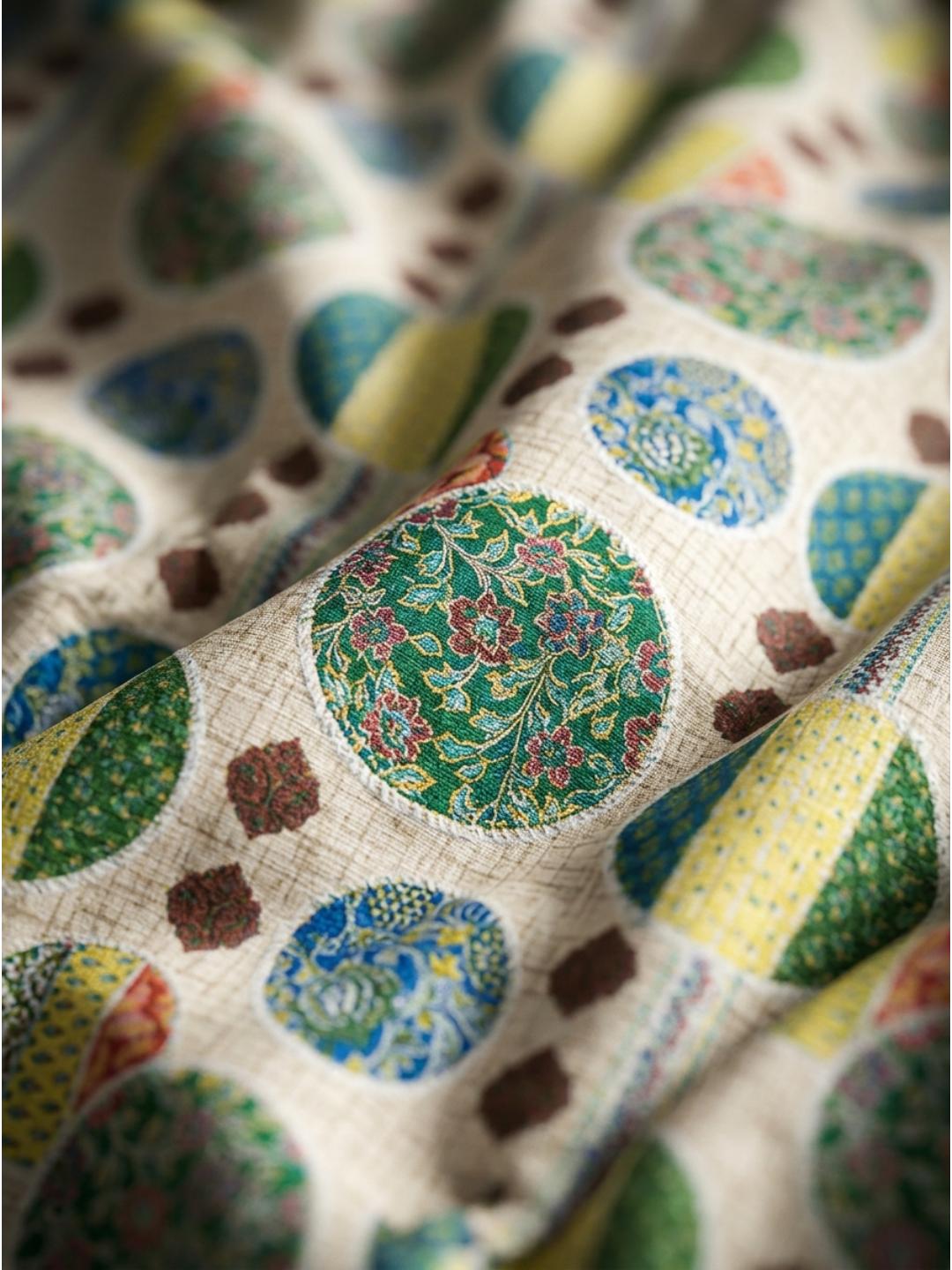 Earthy Orbit Premium Jaipuri Bedsheet - Furnish Factory
