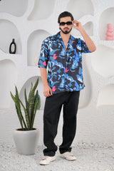 Men's Multicolored Graphic Print Premium Rayon Cuban Collar Shirts