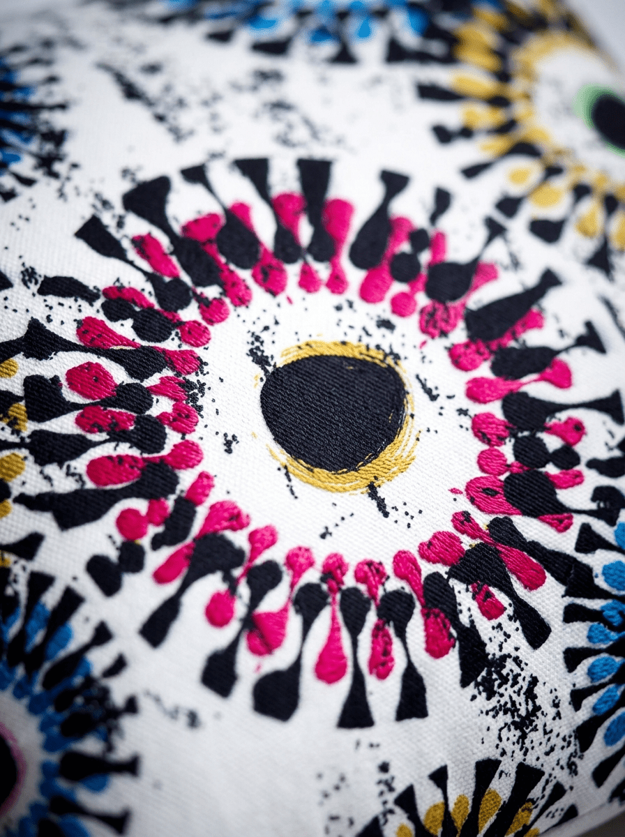 Color Burst  Canvas Mandala Cushion Cover (16*16 inch) - Furnish Factory