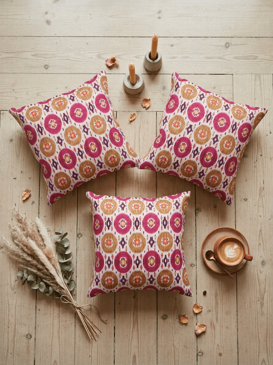 Ethnic Canvas Mandala Cushion Cover (16*16 inch) - Furnish Factory