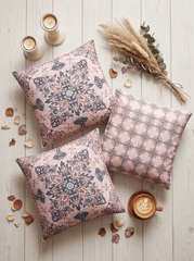 Elegant Heritage Satin Reversible Cushion Cover (16*16 inch) - Furnish Factory