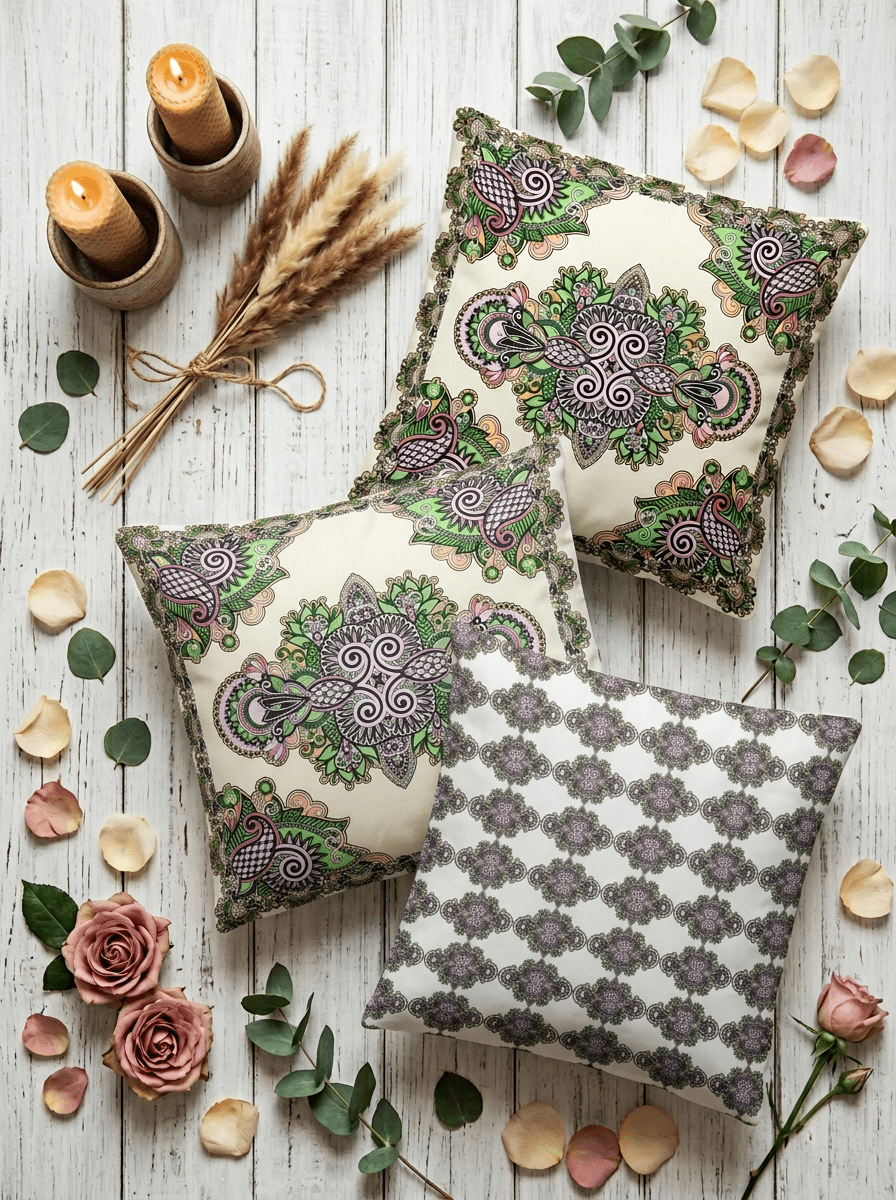 Elegant Satin Reversible Cushion Cover - Furnish Factory
