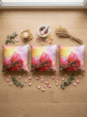 Modern Pink Flower Cushion Cover (16*16 inch) - Furnish Factory