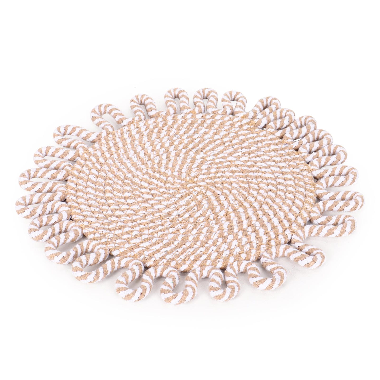 Earth thread- Braided Jute Table Placemats (Round 10.5 inch) - Furnish Factory