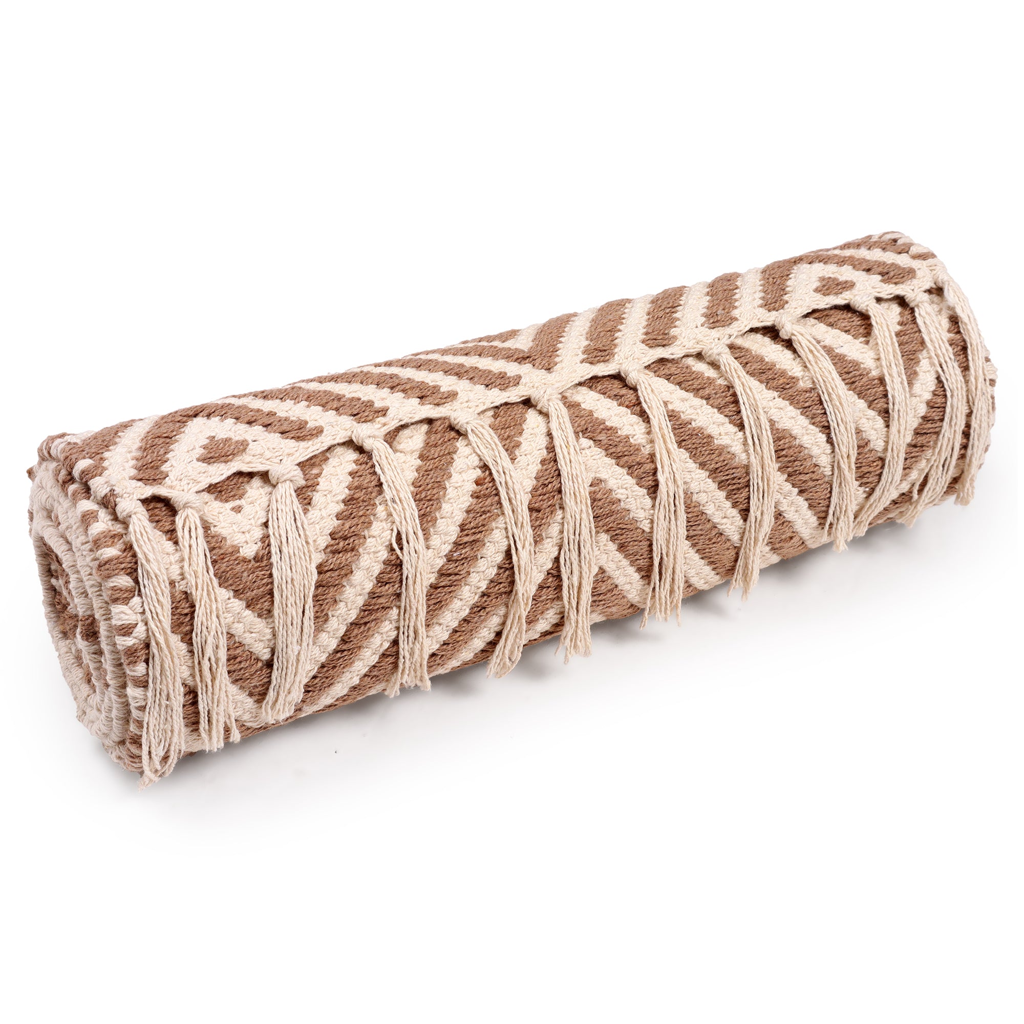 Beige Table with Geometric Pattern