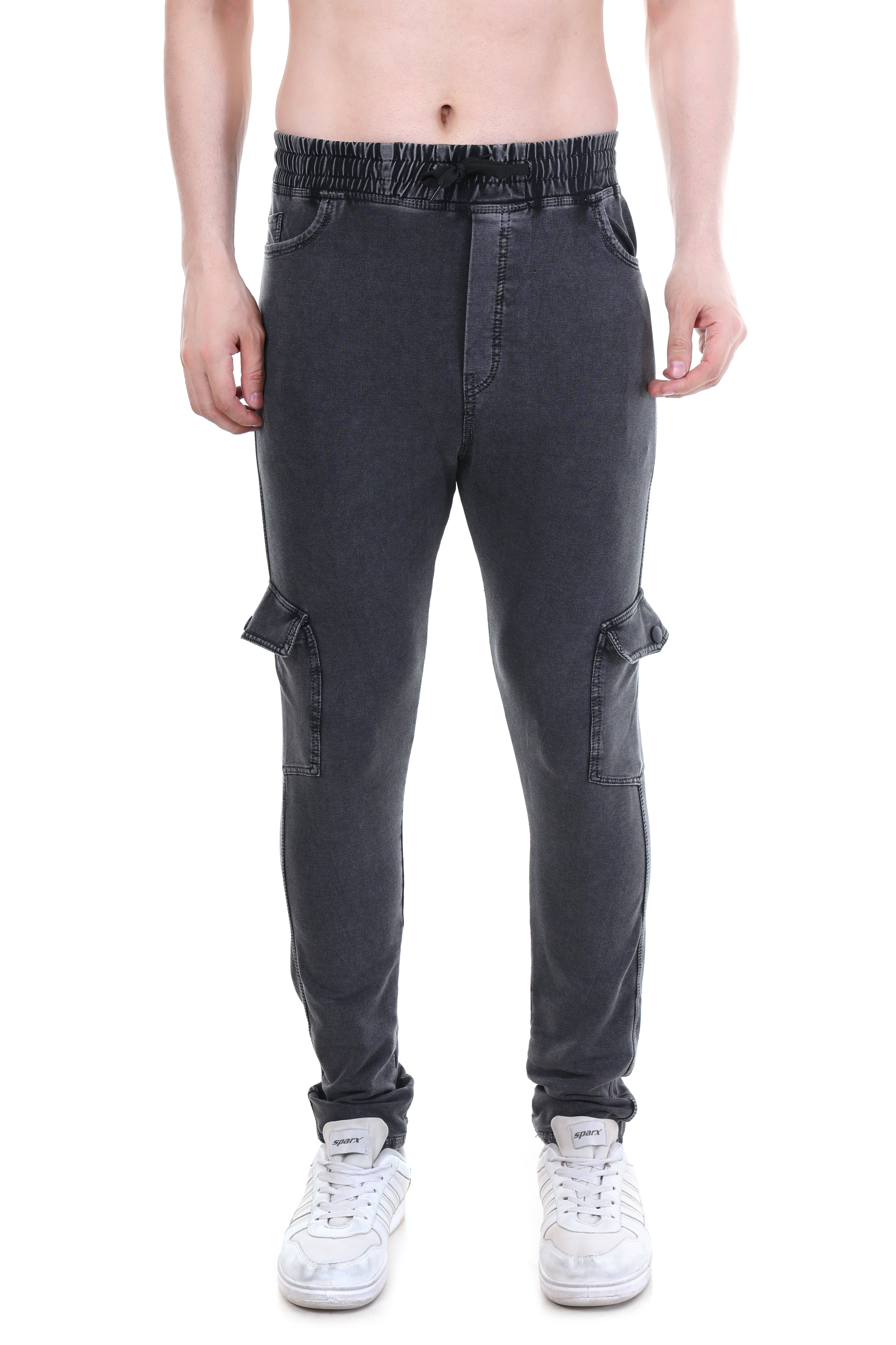 Men’s Rugged Utility Street Ready Fit Charcoal Black Flex Cargo Pants