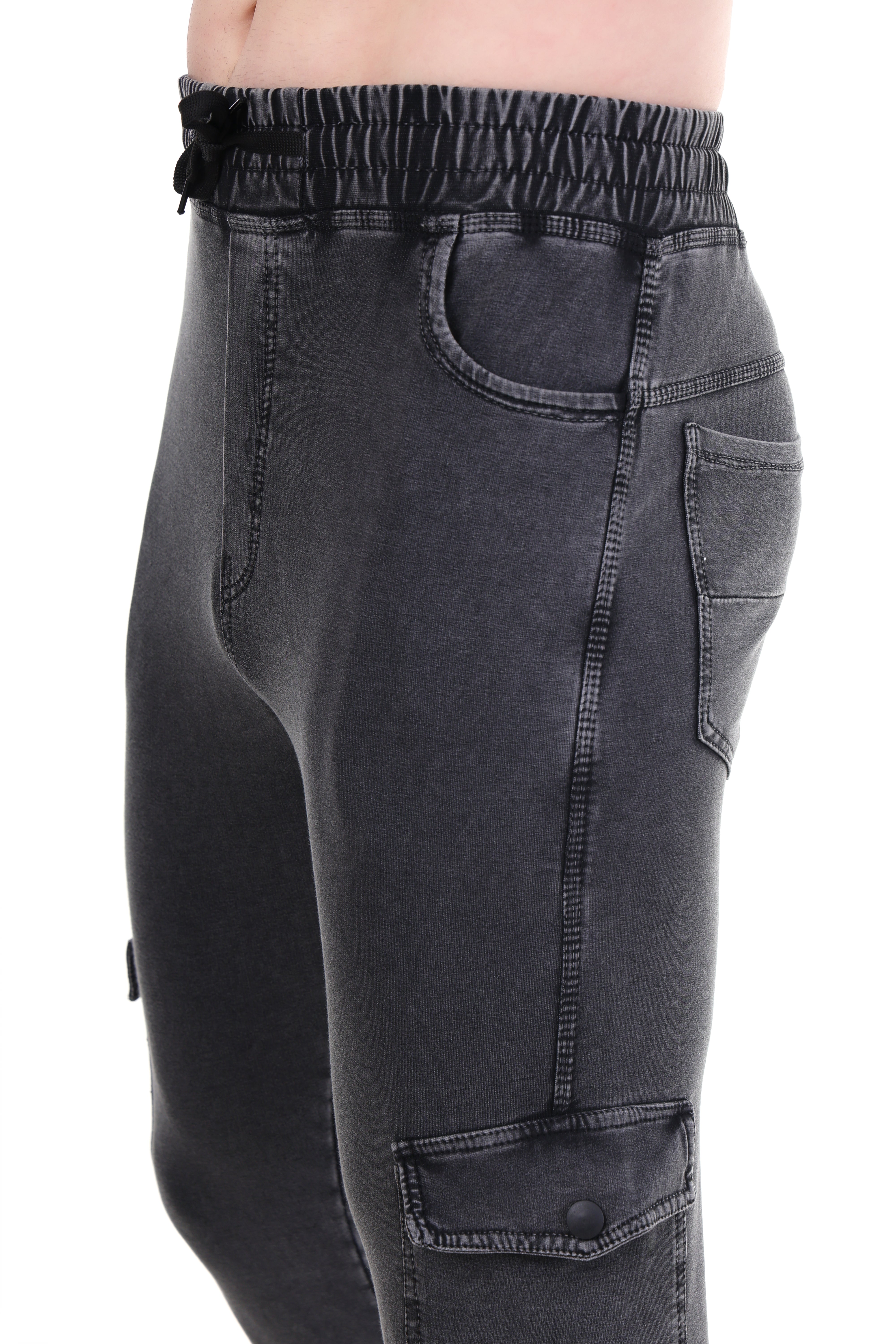 Men’s Rugged Utility Street Ready Fit Charcoal Black Flex Cargo Pants