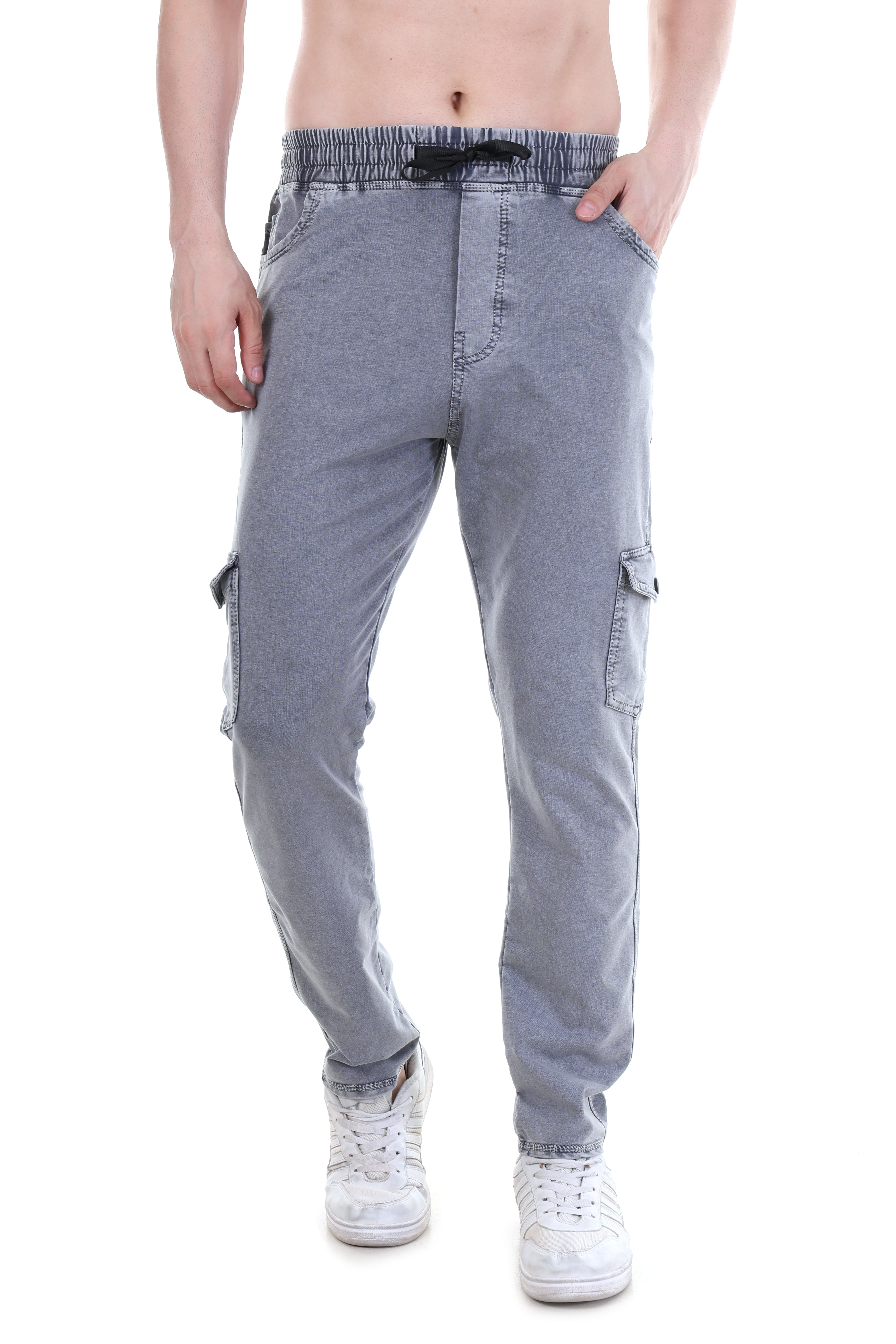 Men’s Urban Edge Everyday Ease Light Grey Utility Cargo Pants