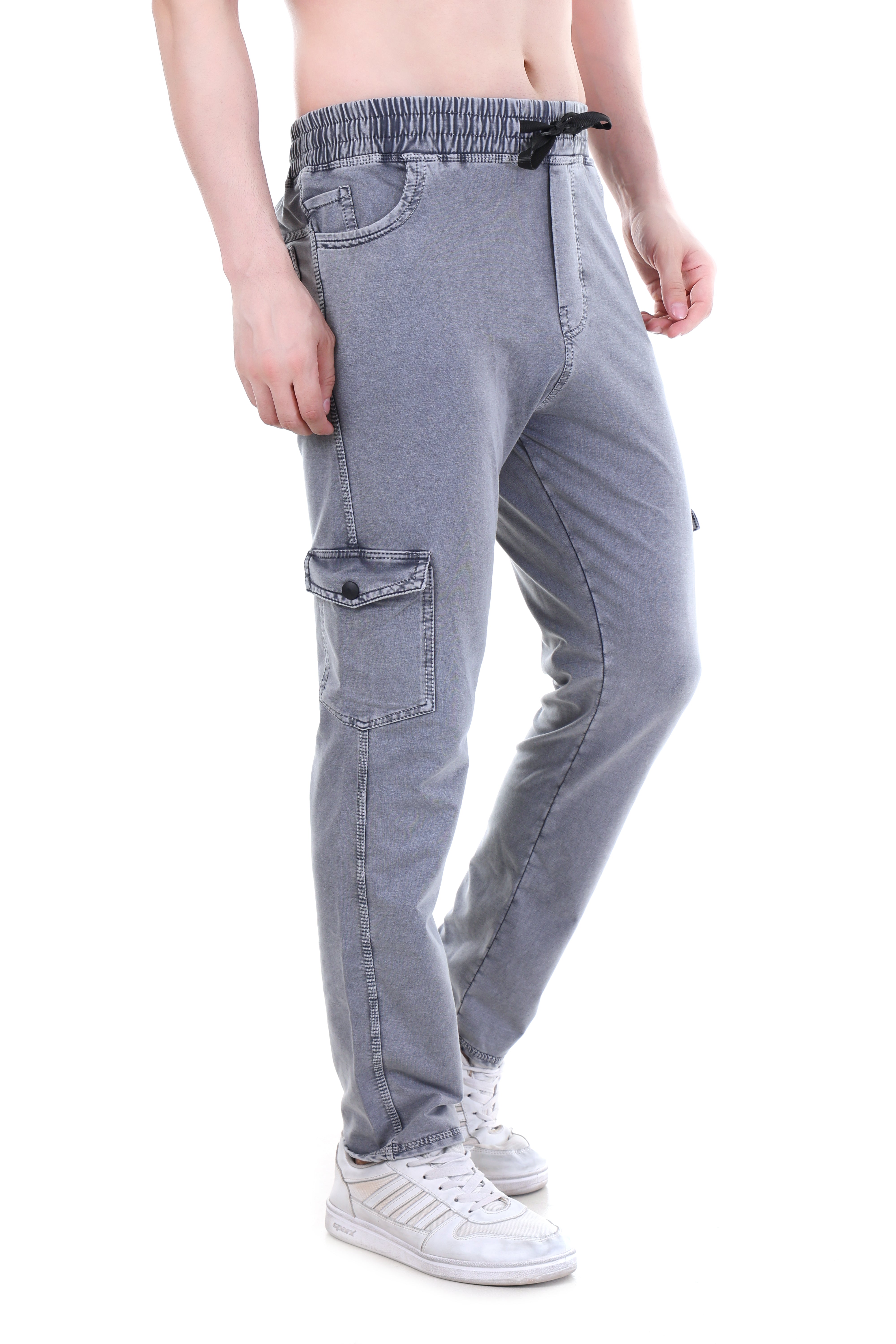 Men’s Urban Edge Everyday Ease Light Grey Utility Cargo Pants