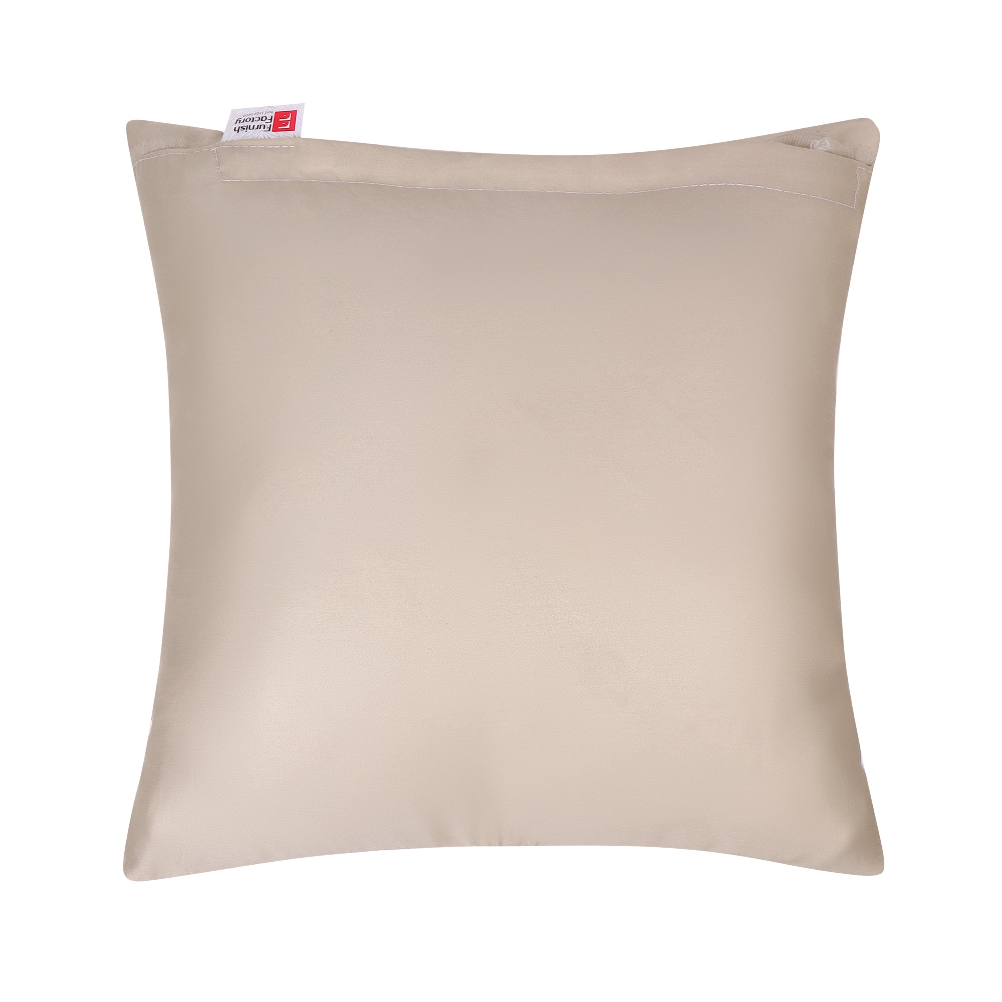 Vintage Blossom Medallion– Handcrafted Embroidered Cushion Cover –  14 x 14 inches