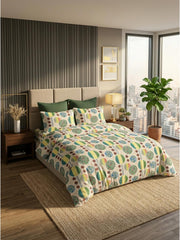 Earthy Orbit Premium Jaipuri Bedsheet - Furnish Factory