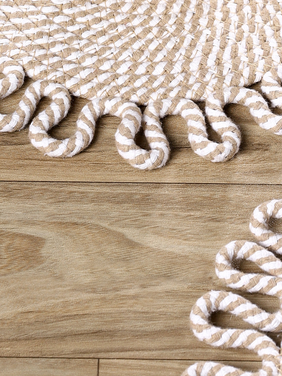 Earth thread- Braided Jute Table Placemats (Round 10.5 inch)
