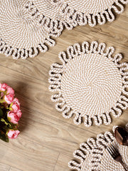 Earth thread- Braided Jute Table Placemats (Round 10.5 inch) - Furnish Factory