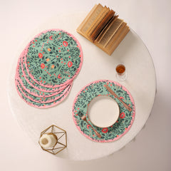 Gulistan Dining Table set  (Runner Size: 70x12.5 inch | Mat Size: 14.5 inches round)