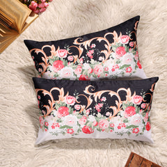 Moonlight Garden Silk Lumbar Cushion Covers – 20x12 inch