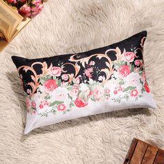 Moonlight Garden Silk Lumbar Cushion Covers – 20x12 inch