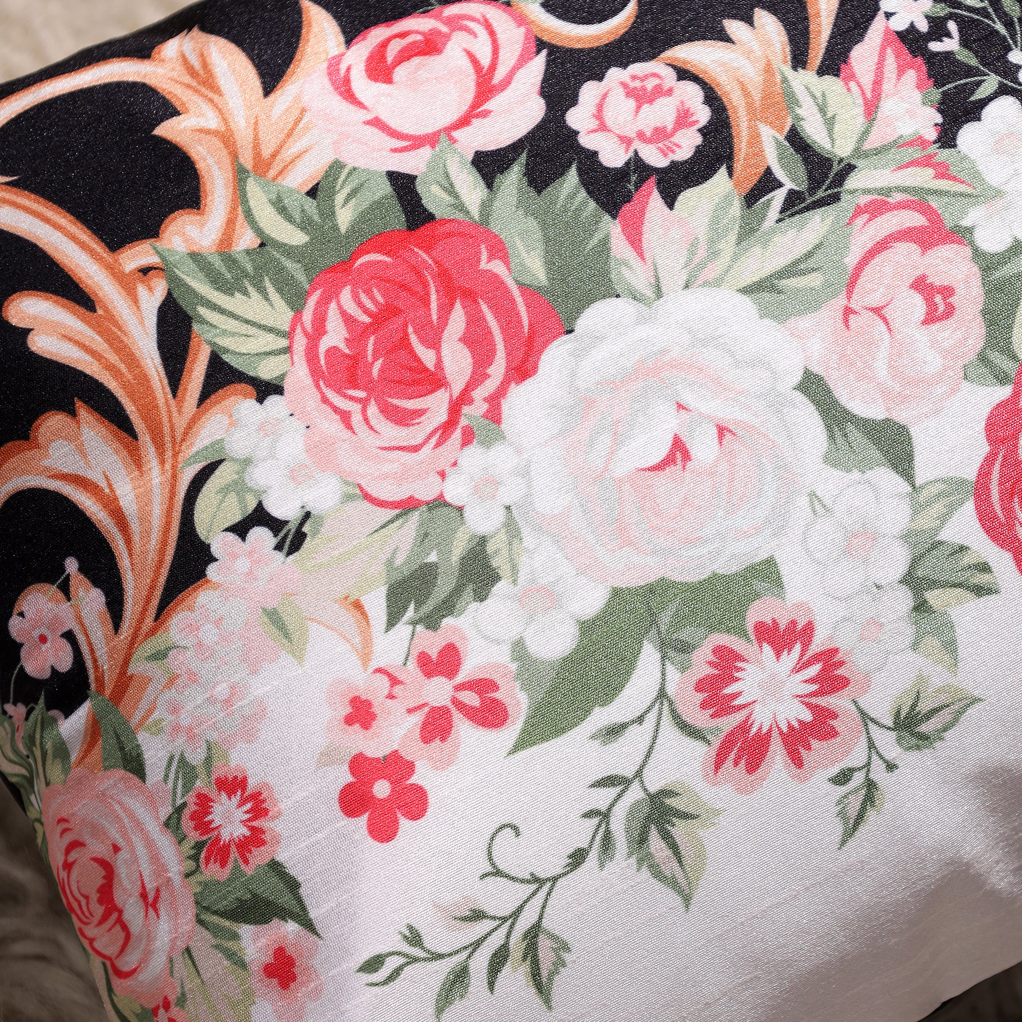 Moonlight Garden Silk Lumbar Cushion Covers – 20x12 inch