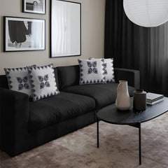 Slate Bloom Cushion Cover (16x16 inches)