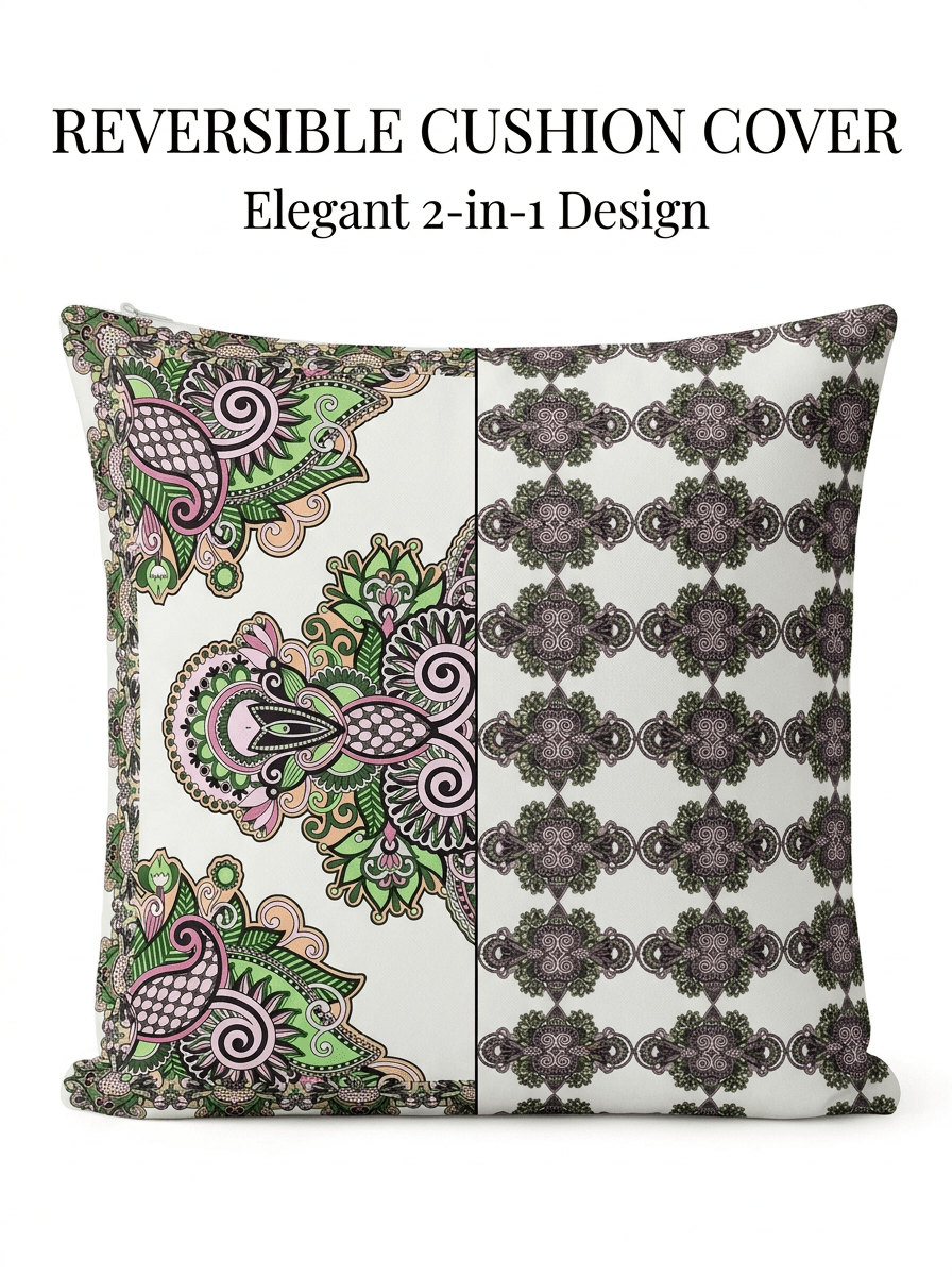Elegant Satin Reversible Cushion Cover - Furnish Factory
