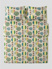 Earthy Orbit Premium Jaipuri Bedsheet - Furnish Factory